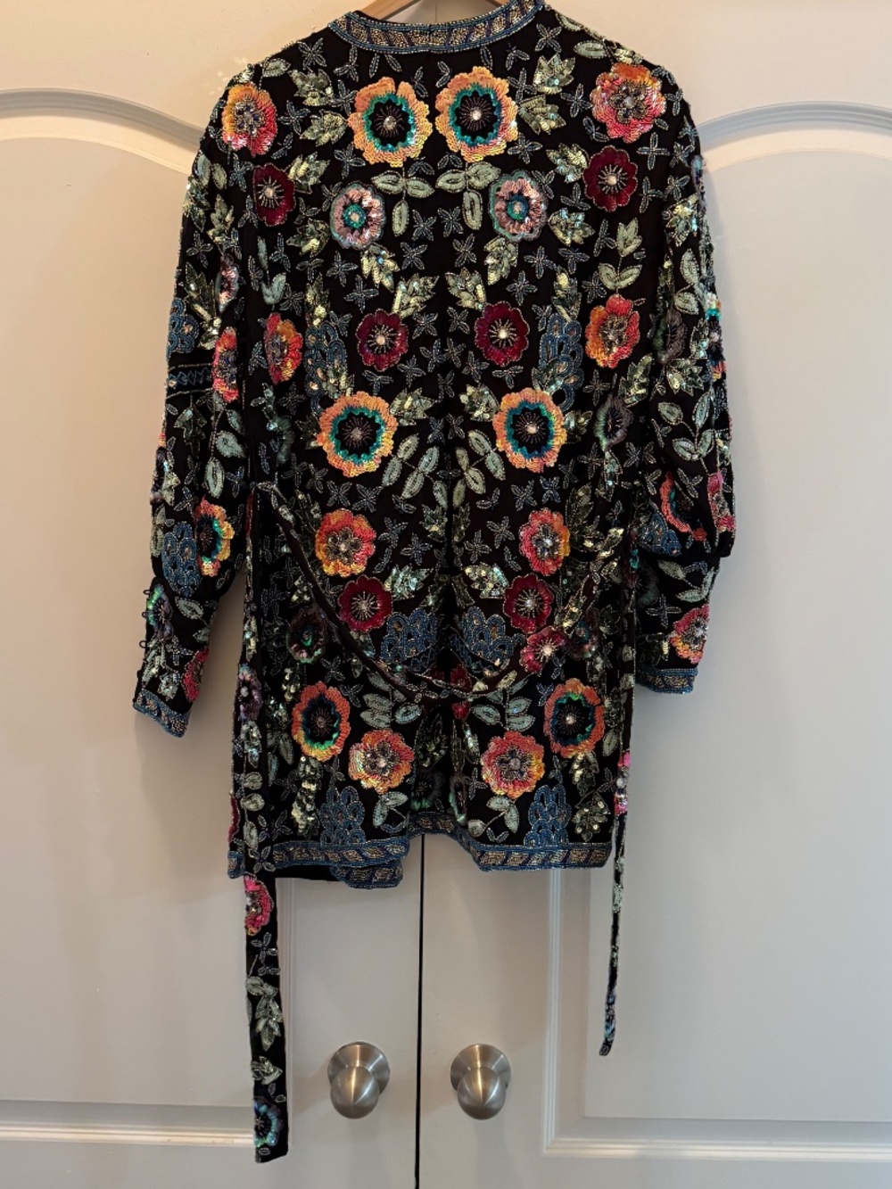 BNWT ASOS black embroidered floral mini dress - Picture 12 of 16
